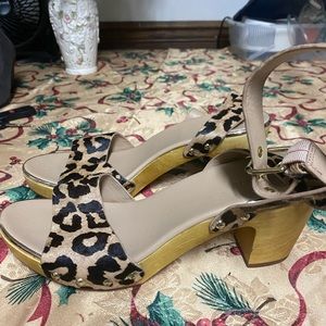 Kate spade wood heels Sz 9